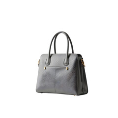 Naklejka premium black ladies fashion bag in white transparent png background cutout