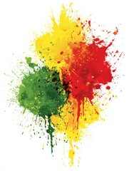 Fototapeta premium Abstract Colorful Paint Splatter Design: Vibrant Artistic Expression for Creative Backgrounds and Modern Visuals