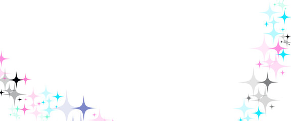 Colorful star vector seamless pattern isolated repeat background.