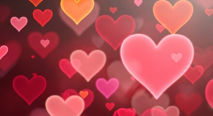 Ethereal Hearts: A Symphony of Love in Soft Focus and Radiant Glow