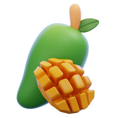 Mango 3D icon.