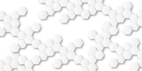 It has a clean modern and minimalist aesthetic pattern, The hexagon on white creates a subtle, almost three-dimensional effect, The way the hexagons together a cohesive structure.