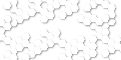 It has a clean modern and minimalist aesthetic pattern, The hexagon on white creates a subtle, almost three-dimensional effect, The way the hexagons together a cohesive structure.