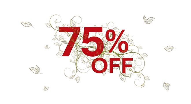 Get 75% off on selected items, limited time offer only