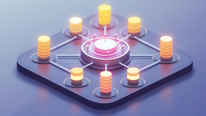 Comprehensive Business Intelligence and Advanced Analytics Visualization: Professional Digital Dashboard Interface with Strategic Data Insights, Performance Metrics, and Icon-Based Analytical Tools