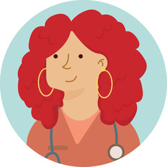 Diverse Healthcare Professionals Doctors Nurses Therapists Health Care Provider: Avatar Icons Set 