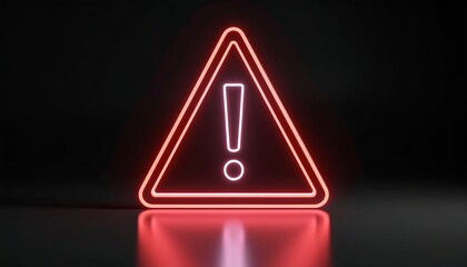 Neon warning triangle (1)