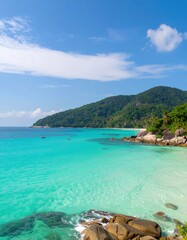 Fototapeta premium Tropical beach vista (1)