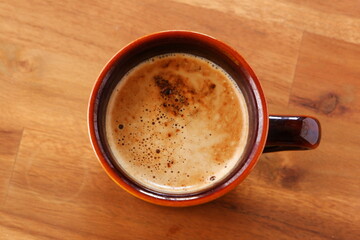 Cup of coffee with milk
