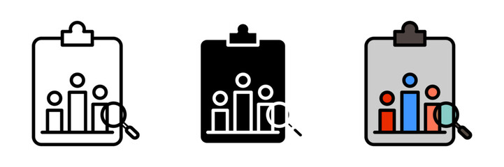Research icon on white background