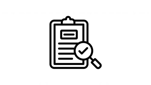 Animated Approved Task Checklist Board. video