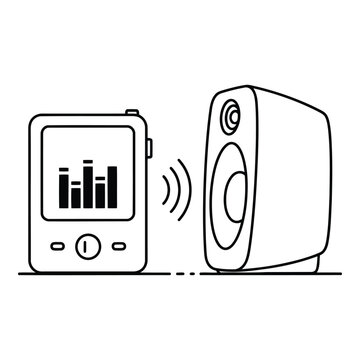 Portable Speaker clip art preview