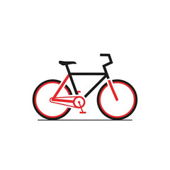 Fototapeta premium Minimal Bicycle Logo