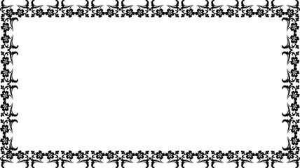Floral and Scroll Decorative Frame