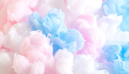 Obraz premium Pastel cloud-like swirls