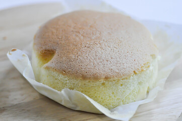 Japanese cotton cake, japanese cheese cake or cheese cake or sponge cake