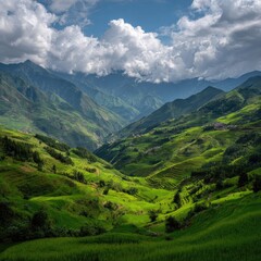 Obraz premium Terraforming Eden A Verdant Horizon