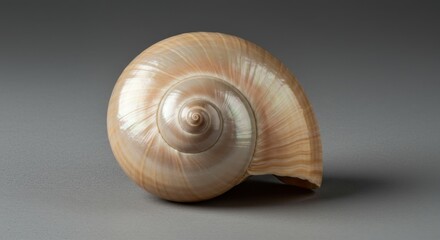 Elegant Pearl Seashell: Nature's Iridescent Spiral for Design Inspiration
