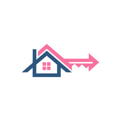 House and key logo