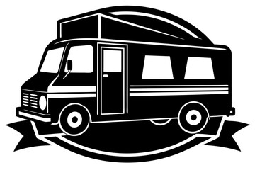 Vector illustration of a food bus