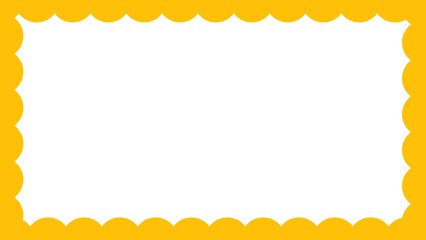 frame with yellow flowers