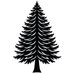 Obraz premium cypress tree vector icon
