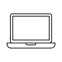Laptop computer vector illustration for technology, business, and education related designs and artwork