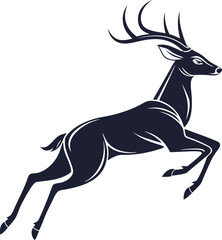 Fototapeta premium silhouette of a deer