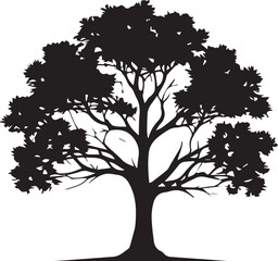 tree silhouette Vector | Minimalist & Trendy tree Silhouette Design | Unique & Stylish tree Artwork for Vector design