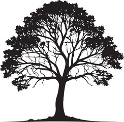 tree silhouette Vector | Minimalist & Trendy tree Silhouette Design | Unique & Stylish tree Artwork for Vector design