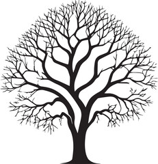 Obraz premium tree silhouette Vector | Minimalist & Trendy tree Silhouette Design | Unique & Stylish tree Artwork for Vector design