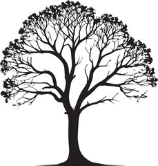 Obraz premium tree silhouette Vector | Minimalist & Trendy tree Silhouette Design | Unique & Stylish tree Artwork for Vector design