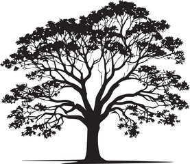 tree silhouette Vector | Minimalist & Trendy tree Silhouette Design | Unique & Stylish tree Artwork for Vector design