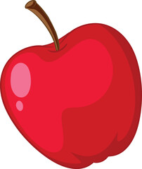 vector illustration of a apple