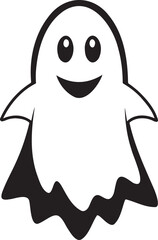 Halloween ghost silhouette icon