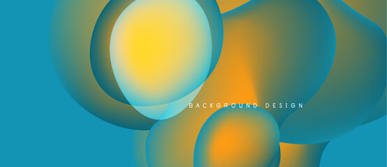 Abstract fluid shapes, vibrant colors blend. Gradient background creates dynamic visual effect. Modern design element for digital projects.