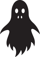 Halloween ghost silhouette icon