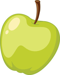vector illustration of a apple