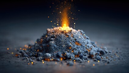 Volcanic eruption miniature