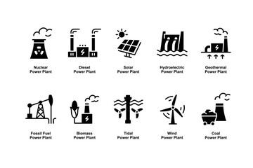 Power Plant Icons Set