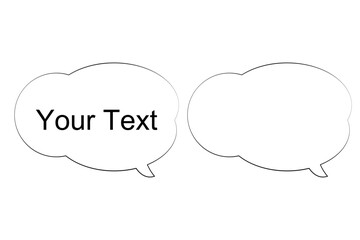 手書き風のかわいい吹き出し
