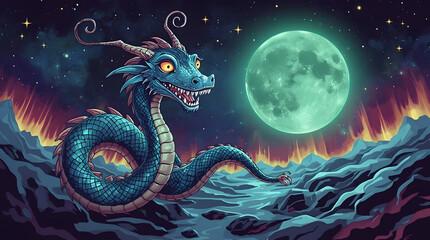 dragon in the night