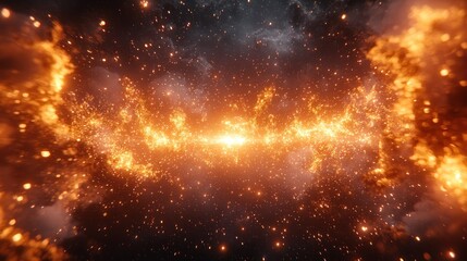 Fiery cosmic spectacle