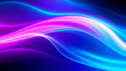 Fototapeta premium Vibrant Neon Fluid Waves – Abstract Futuristic Background