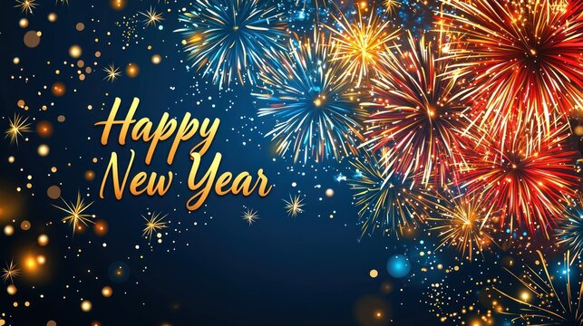 Happy New Year fireworks celebration (1)