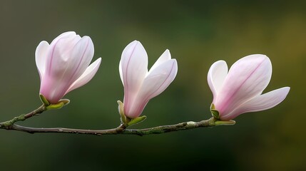 pink magnolia flowers
