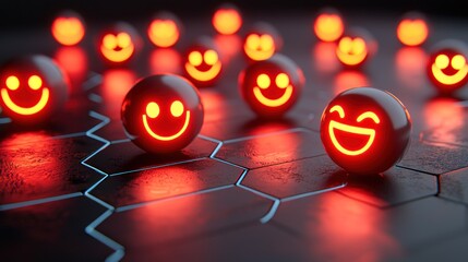 Smiling digital spheres