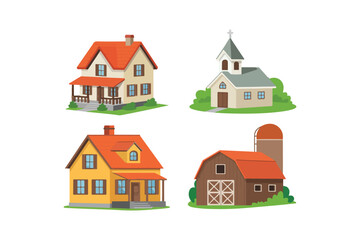 house icons set