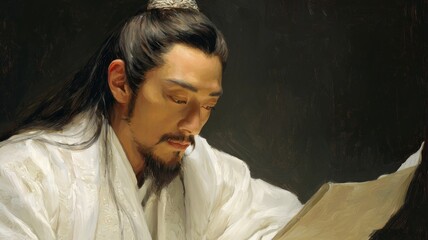 Antique figures, the book life of elegant scholars