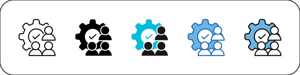 Governance Icon Pack Multistyle Illustration